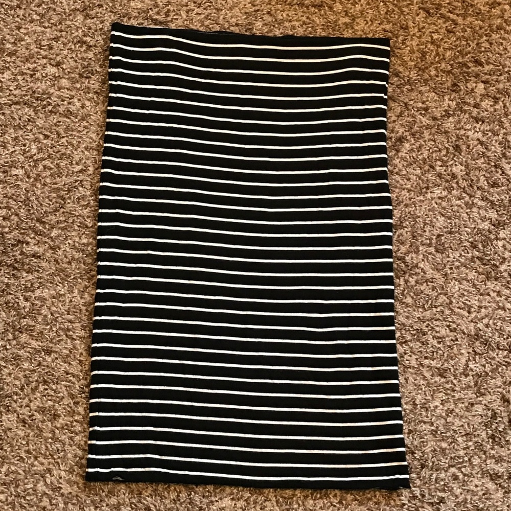 SOLD LOFT Striped Knit Pencil Skirt Size Small